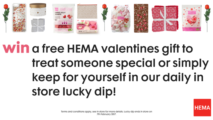 HEMA in Stansted Airport Valentines lucky dip